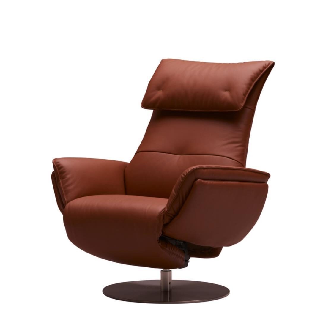 Iloom Wolke Chair - Half Leather L663A Terra Cotta