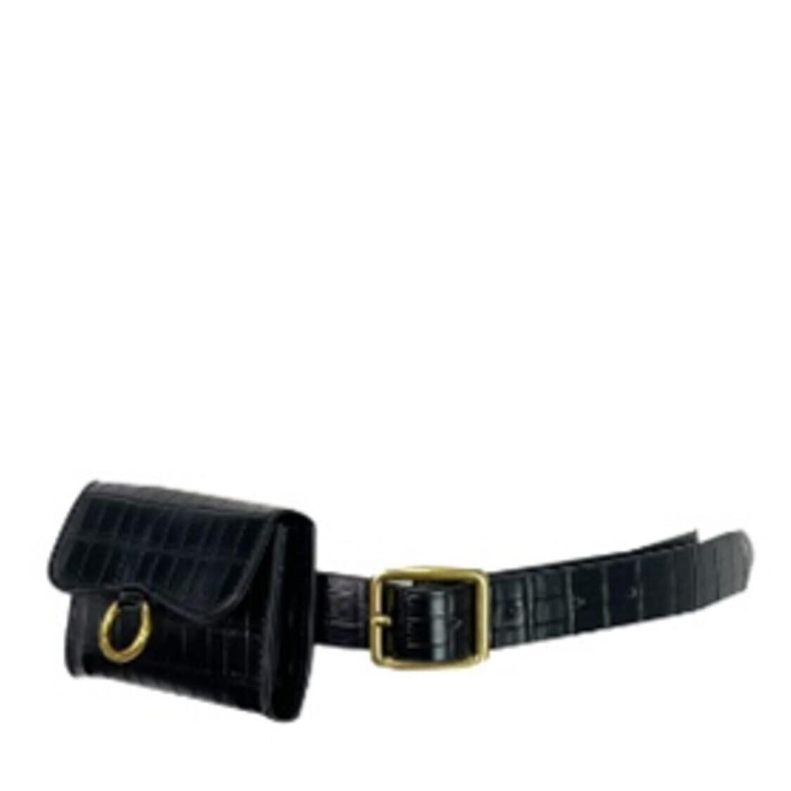 Lily Decorative Waist Bag Belt Black