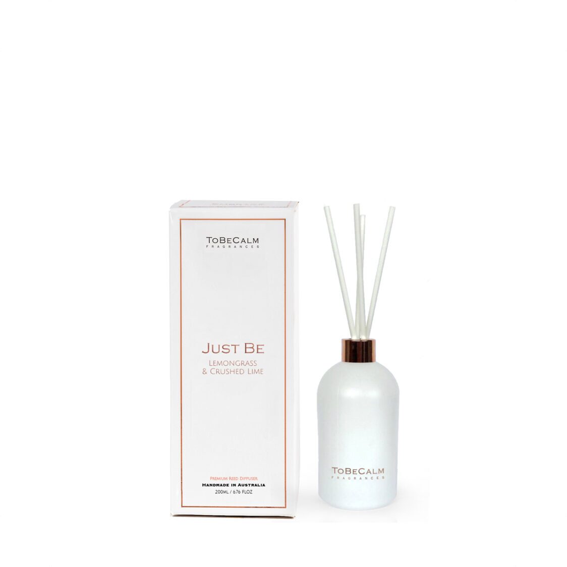 To Be Calm Just Be - Lemongrass  Citrus Lime - Reed Diffuser 200ml