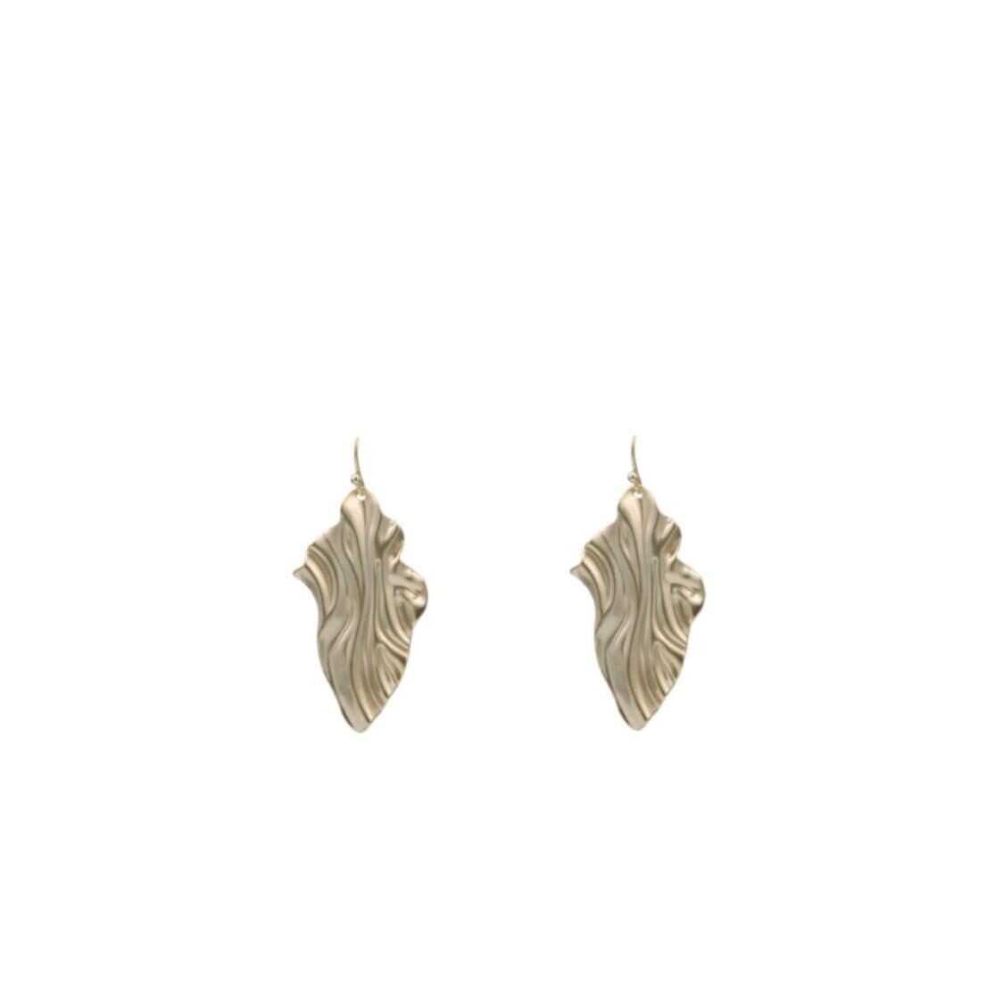 Skeda Leaf Wave Drop Earrings