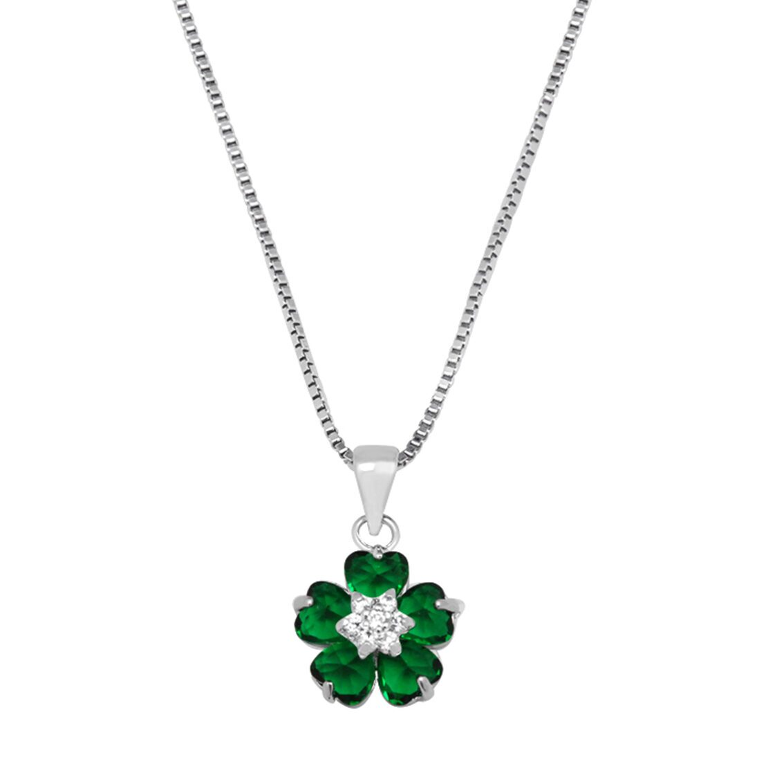 Denni Clover Necklace Green