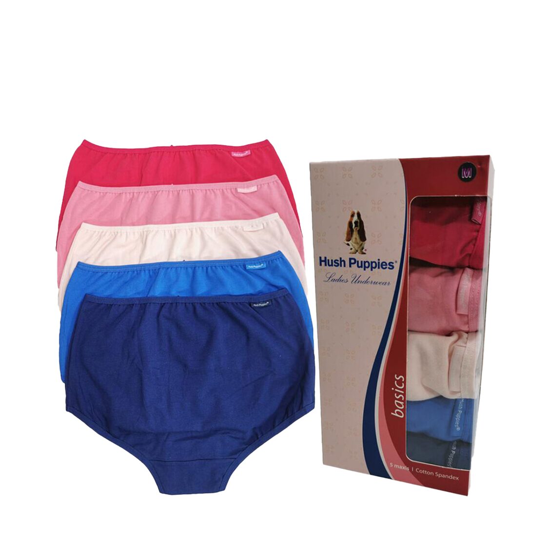 Jockey® 5pcs Ladies' Panties, Cotton Spandex, Essential, Hipster
