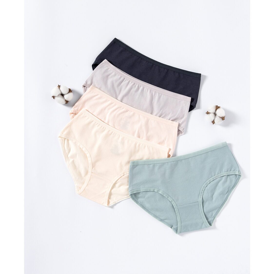 Young Hearts Soft Neutrals Cotton 5-pack Hipster Panties MIX Y20-B00601