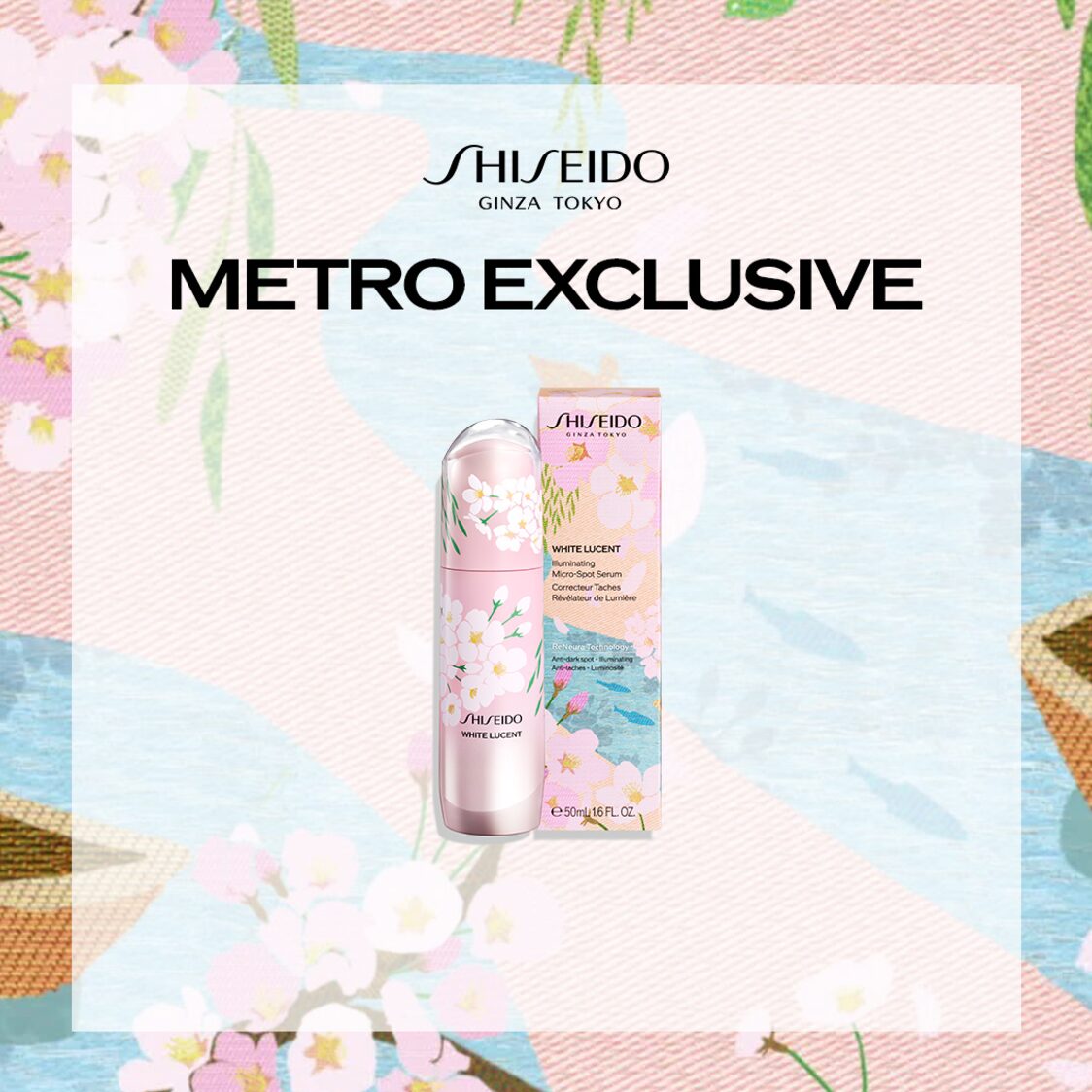 Shiseido White Lucent Illuminating Micro-Spot Serum 50ml Sakura Limited Edition