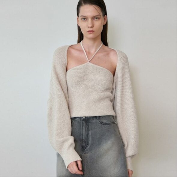【韓国】ATELIER NAIN NOEL BOLERO SHORT KNIT 韓国】ATELIER NAIN NOEL BOLERO SHORT KNIT