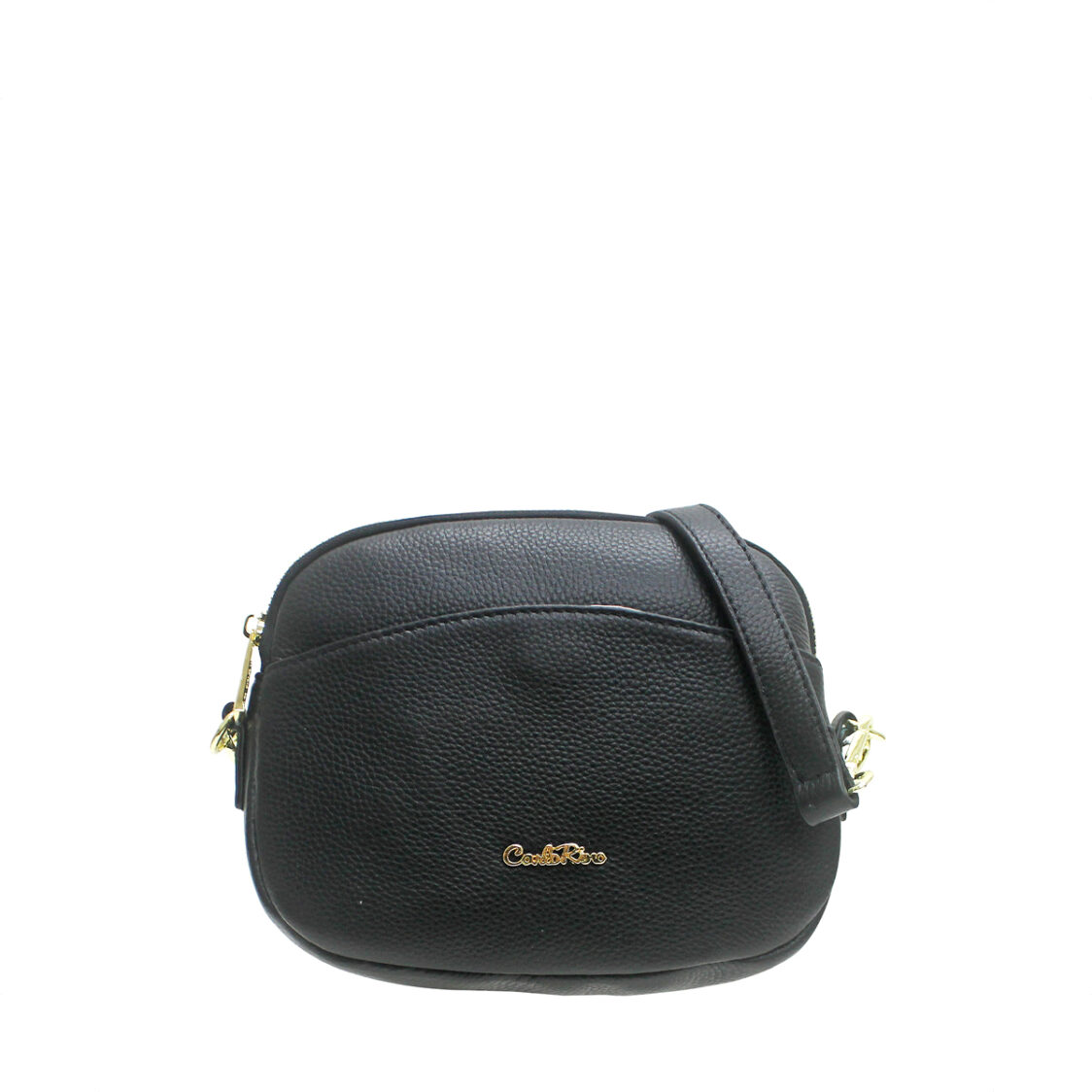 Carlo Rino Leather Sling Bag Black 34462-803-08 Metro Department Store