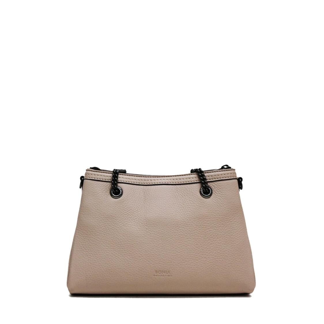 Bonia Leather Shoulder Bag M 801411-002-64 Metro Department Store