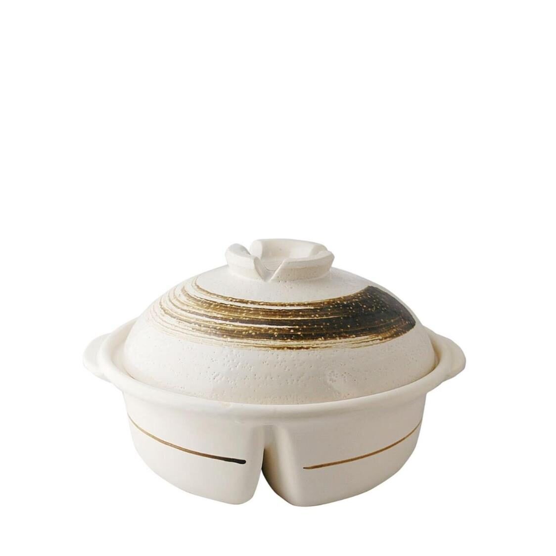 Maruyoshi Partition Ceramic Claypot Donabe 8GO 2L M4835