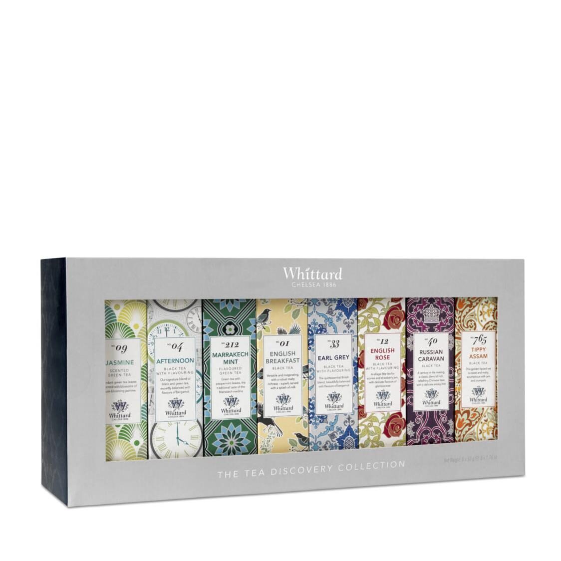 Whittard The Tea Discovery Collection 2021 8x20 teabags
