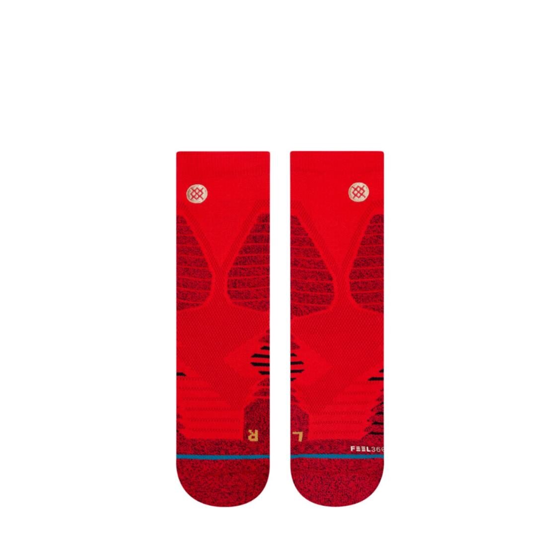 Stance Icon Hoops Qtr Large Red
