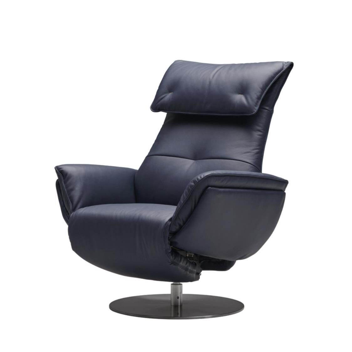 Iloom Wolke Chair - Half Leather L664A Denim