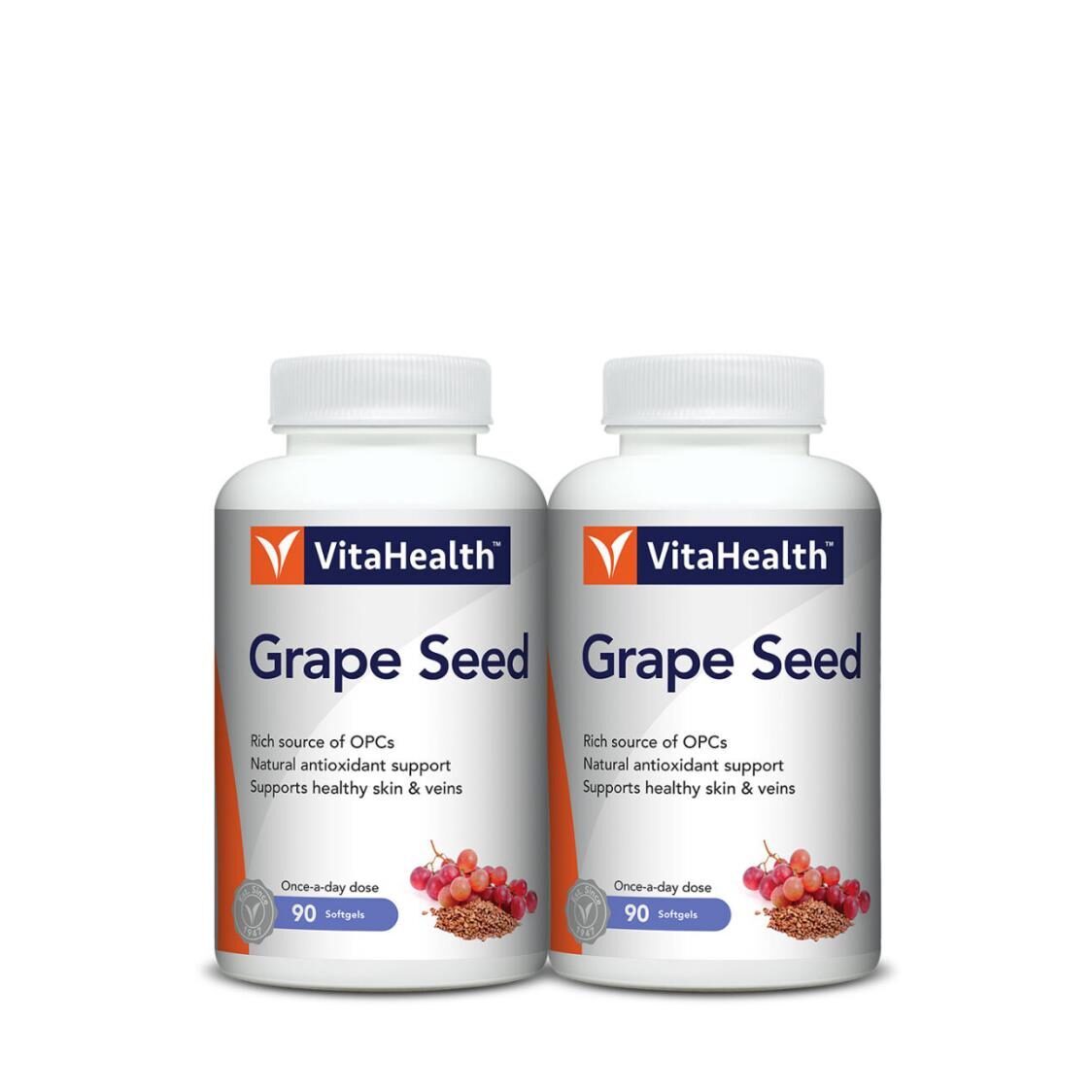VitaHealth Grape Seed 12000 2x90 Softgels