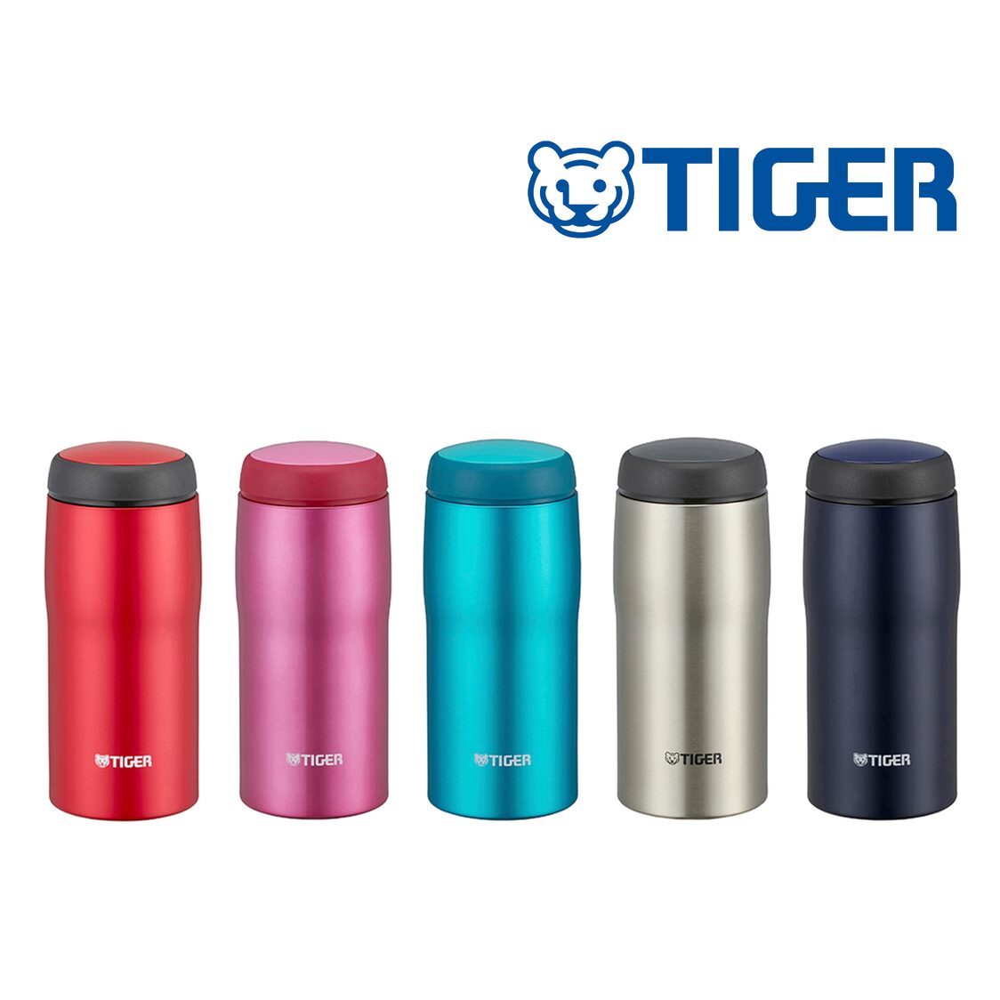 TIGER 360/480ml Stainless Steel Mug (Made In Japan) Stainless/ Red/ Navy/  Blue/ Pink MJA-B036/48