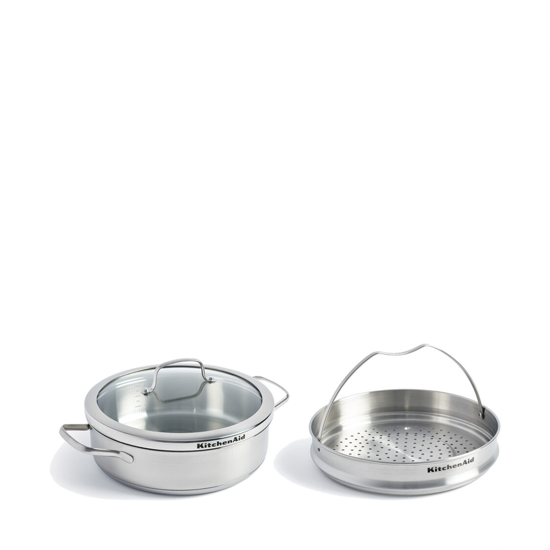 Kitchen Aid Stainless Steel Pro 26cm Skillet + Stainless Steel Pro 26cm