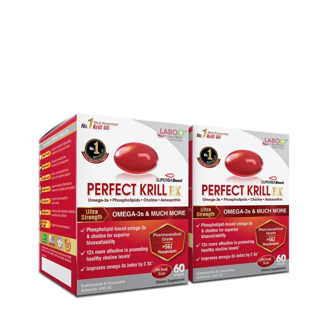 Labo Nutrition Labo Perfect Krill Oil Ex 60 Softgels Twin Packs Metro Department Store