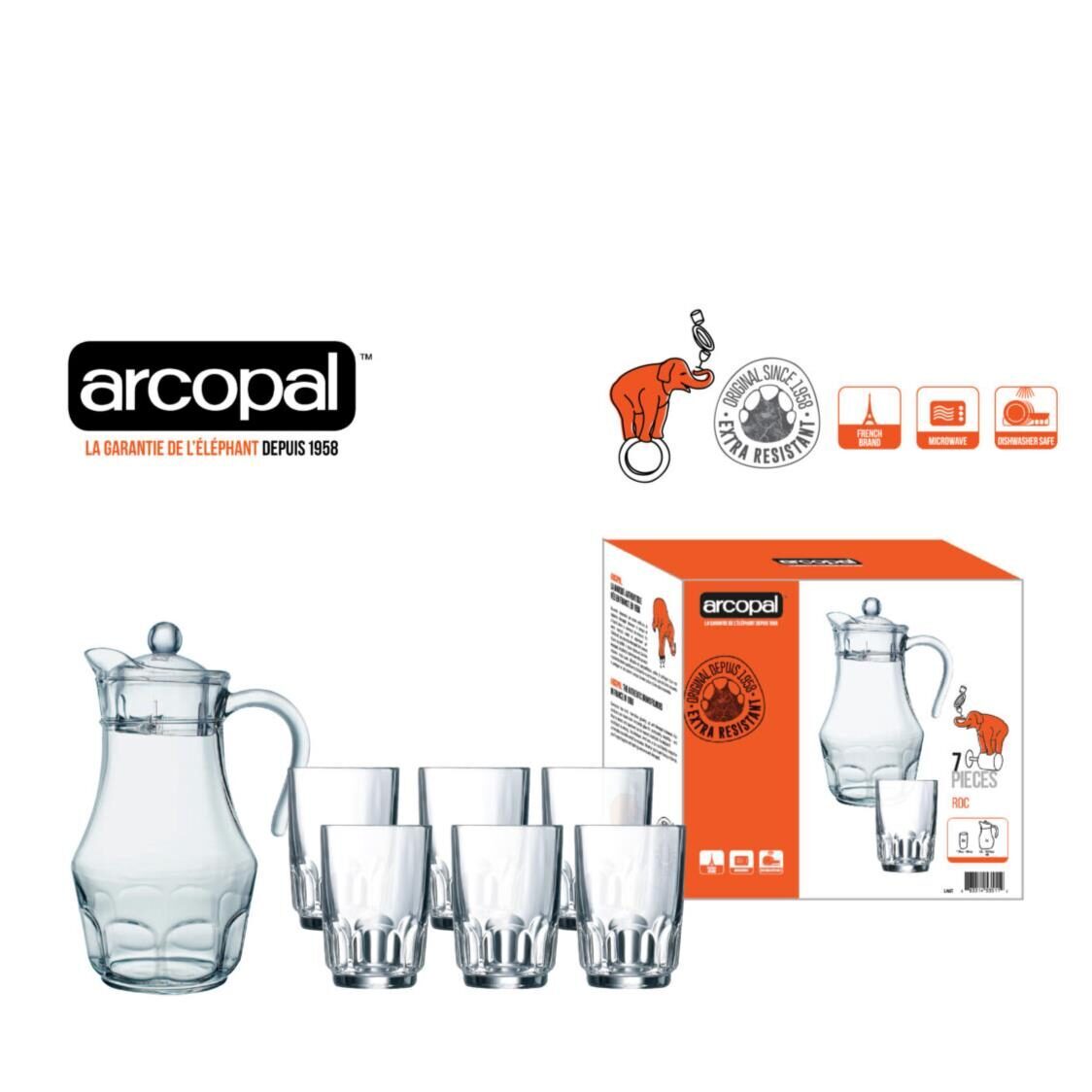 ARCOPALl Roc 7pc Water Set L4987