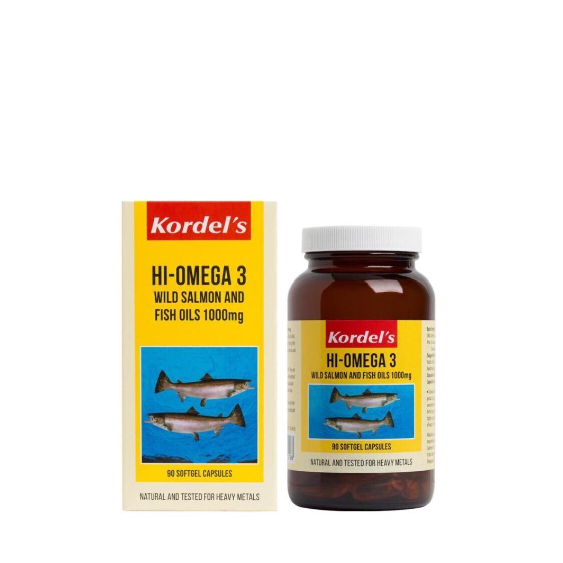 Kordels Hi-Omega 3 Wild Salmon And Fish Oils 1000mg 90s