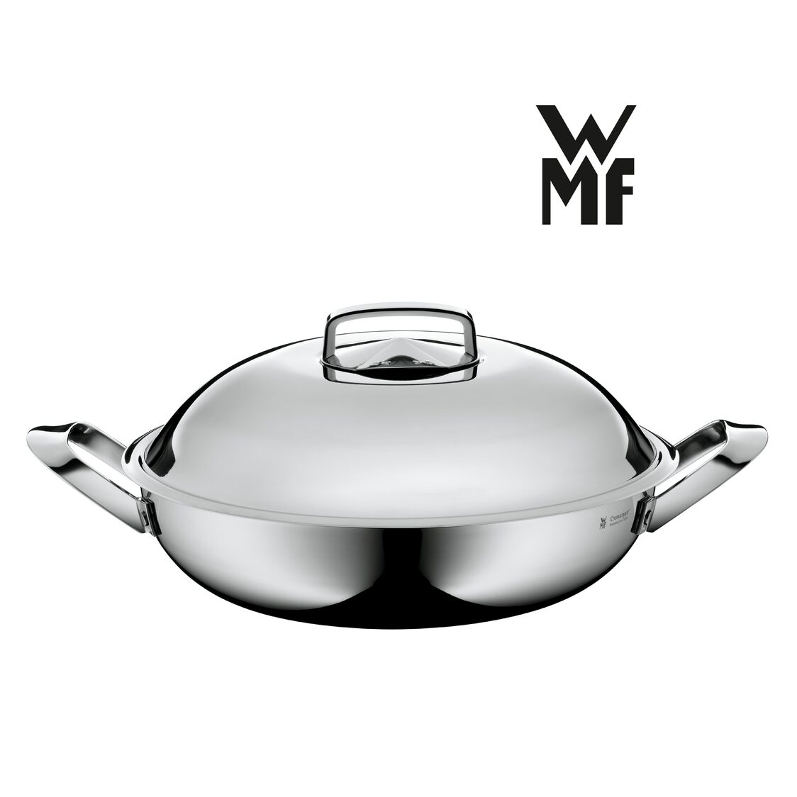 Deep Chinese Wok 32cm with Lid 2 side handles
