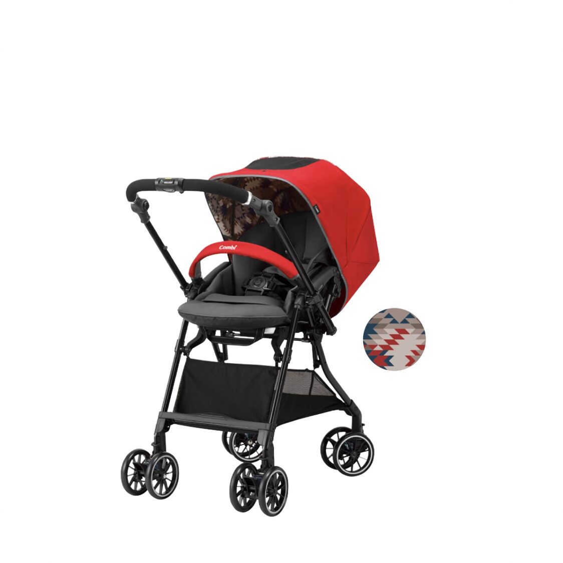 red stroller