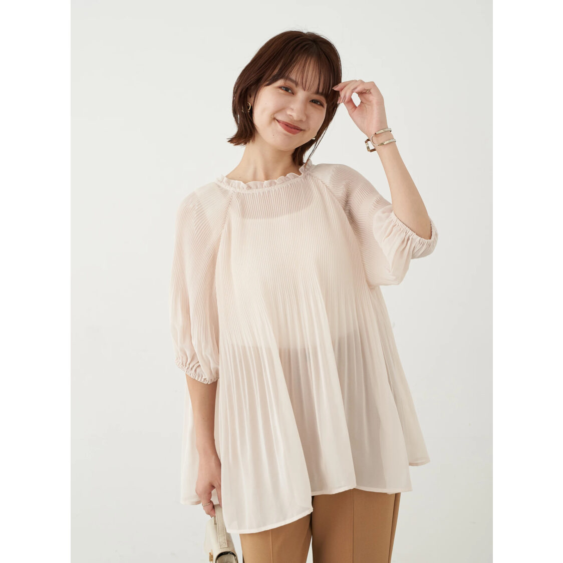 Earth Music  Ecology 2 Way Blouse Ivory