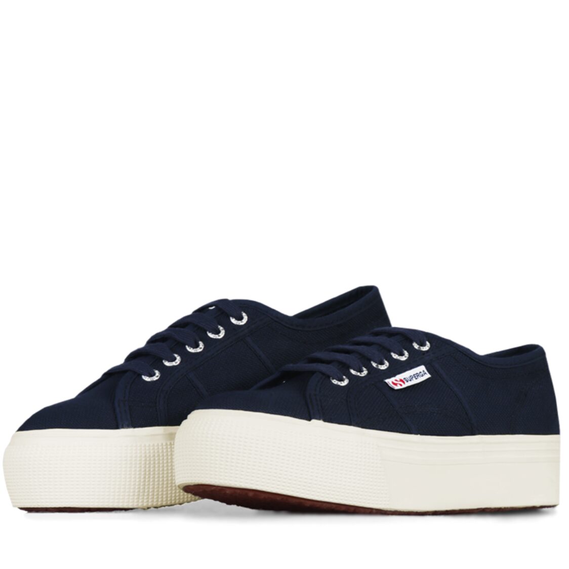 Superga 2024 flatforms navy