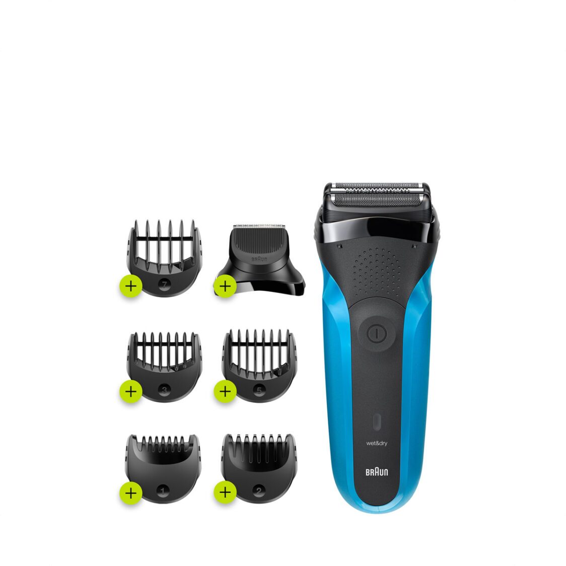 BRAUN Series 3 310BT Rechargeable Shaver with Length Setting Comb Attachment