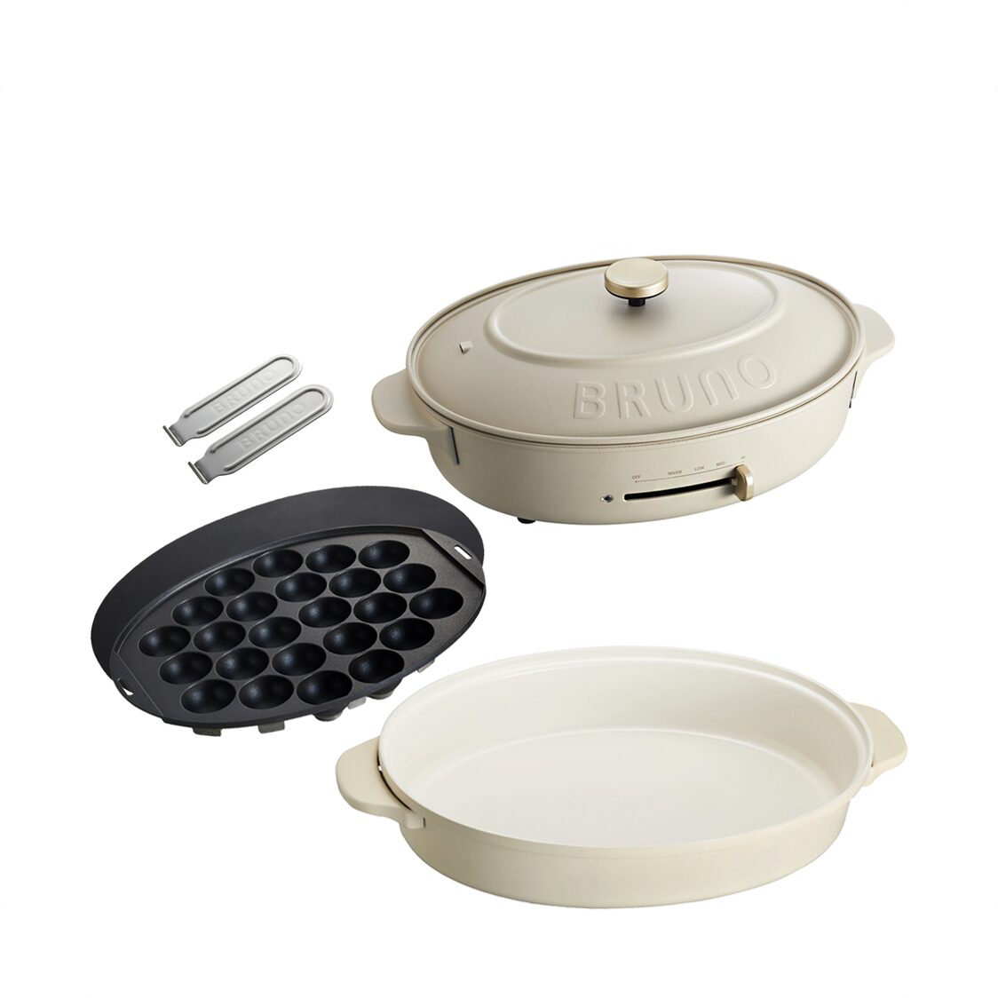 【新品】BRUNO Oval Hot Plate BRUNO Oval Hot Plate (Electric Griddle) BOE053-BK (Black