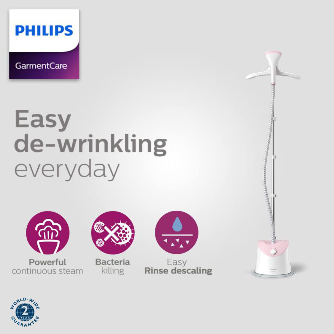 Philips Easy Touch Plus 1600W Garment Steamer GC484/46 Metro Department ...