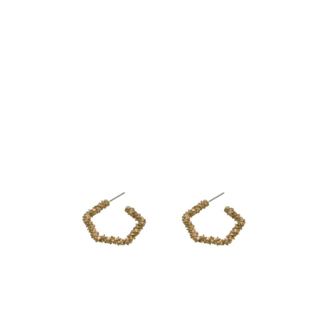 Skeda Teina Textured Hoop Earrings 