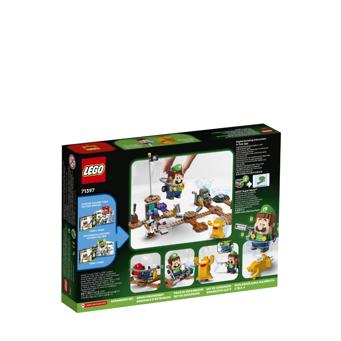 LEGO 71397 Super Mario Luigi’s Mansion™ Lab and Poltergust Expa Metro ...