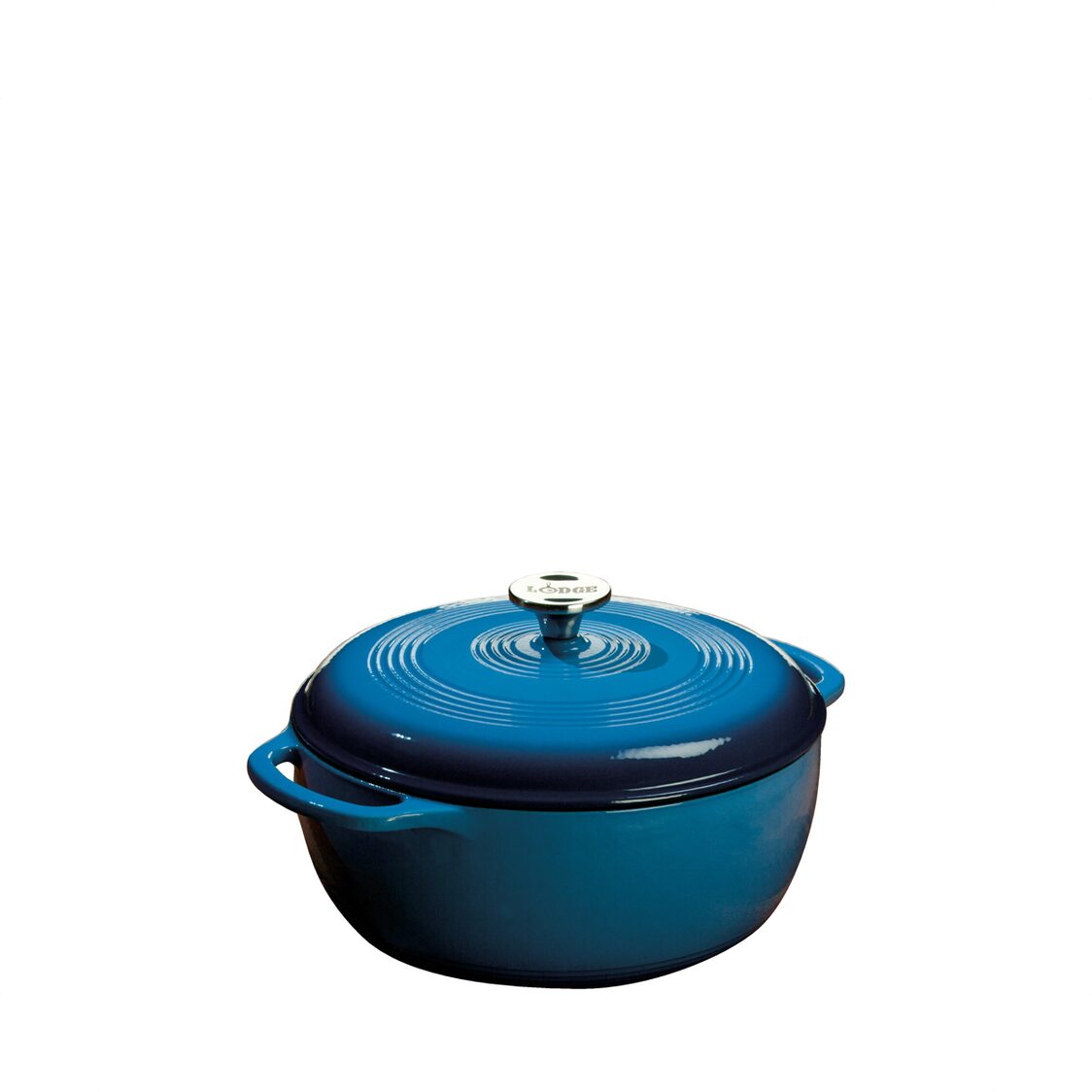  Lodge 7.5 Quart Enameled Cast Iron Dutch Oven with Lid