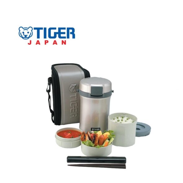  Tiger LWU-A202-KM Tiger Thermos Insulated Lunch Box, Stainless  Steel, Lunch Jar, Rice Bowl, Approx. 4 Cups, Black : Home & Kitchen