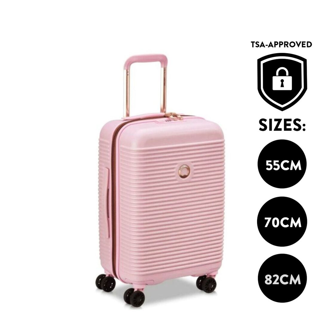 Shop Metro GST Absorb Sale Delsey Luggage Paris Freestyle 4 Double Wheels Expandable Trolley Luggage Case Peony TSA ZST Metro Departmental Store