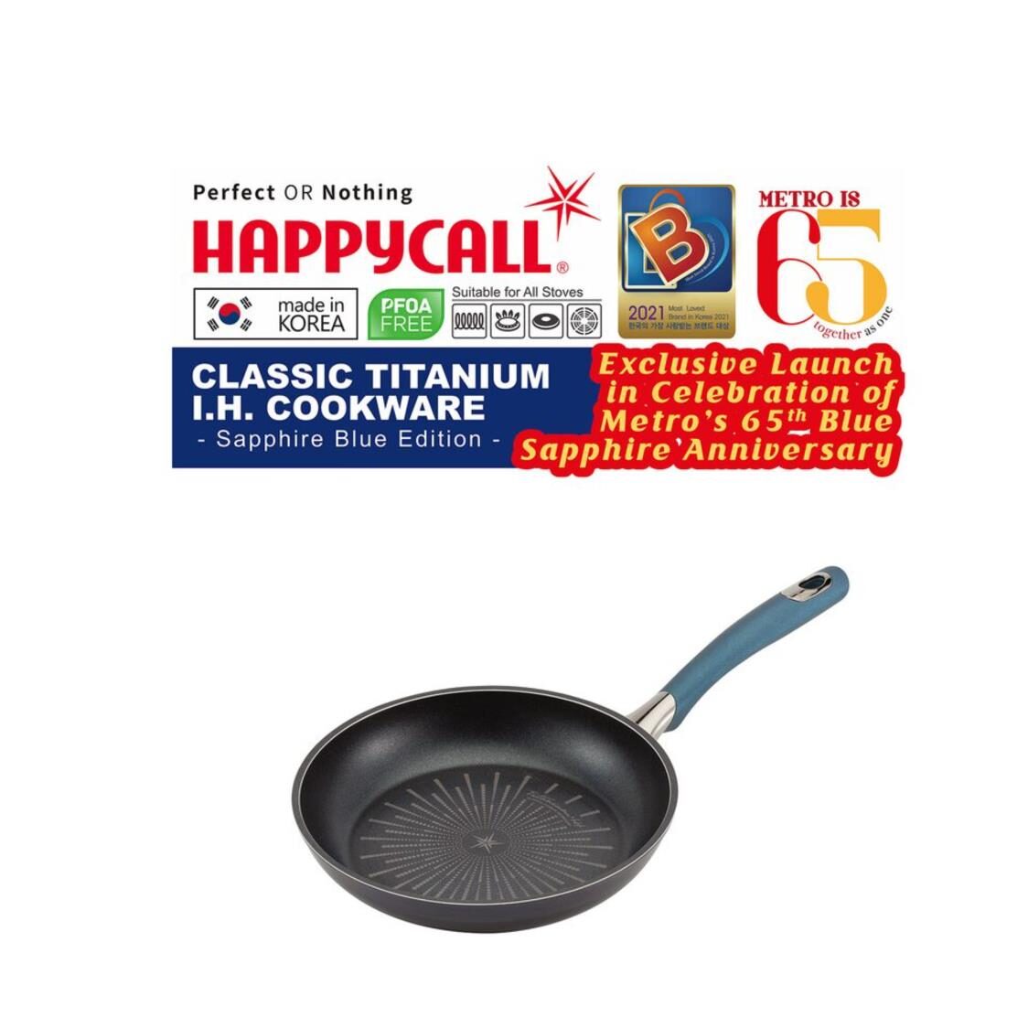 Happycall Classic Titanium IH  Die Cast Frying Pan 24cm 3001-0232