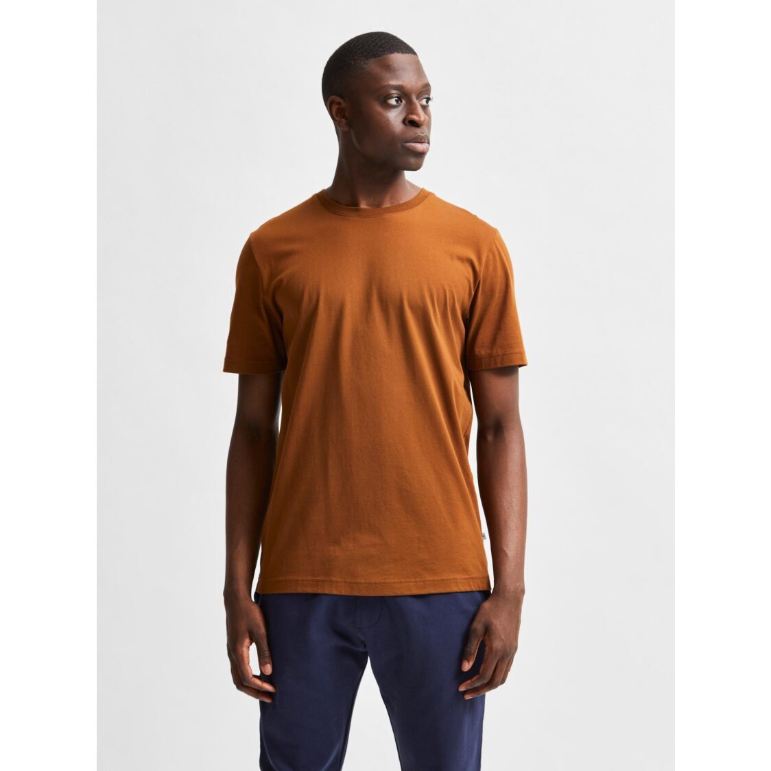 Selected Homme Norman Organic Cotton O-Neck Tee Monks Robe