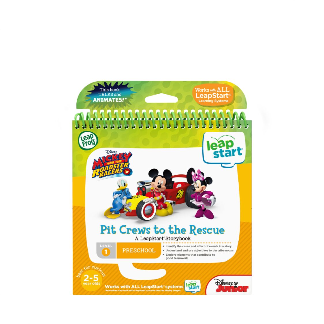 LeapFrog Leapstart 3D Book - Mickey  The Roadster Racers Pit Crews To The Rescue