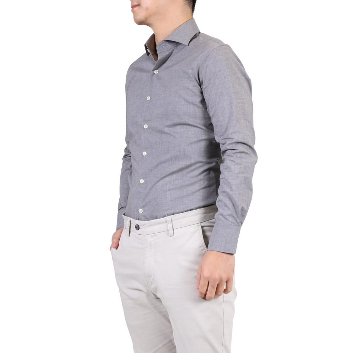 Kiro Long Sleeve Shirt Classic Grey