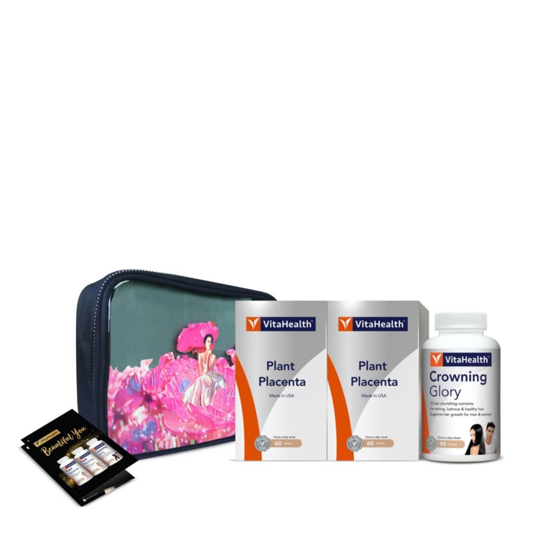 Vitahealth Plant Placenta 60 Tablets Twinpack With Free Crowning Glory 90 Softgels Gift Set Metro Department Store