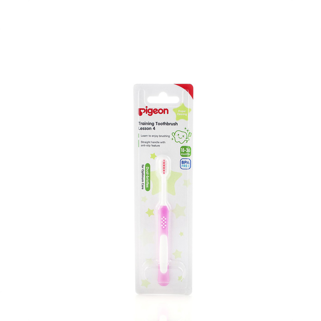 Pigeon Training Toothbrush Lesson 4 Pink