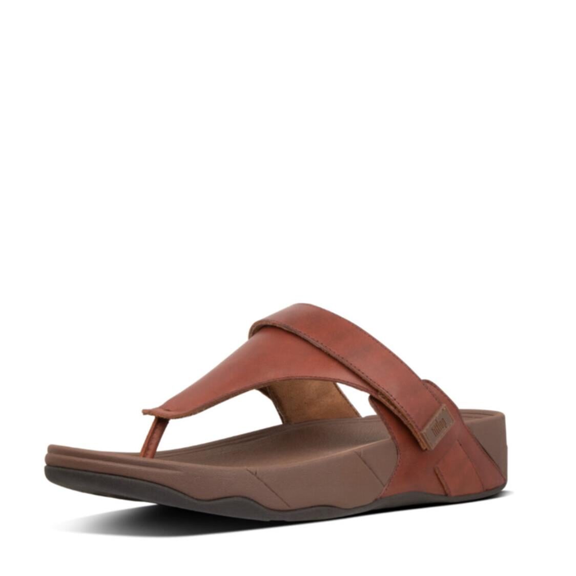 Fitflop Ethan Toe Thongs Dark Red Z85-738