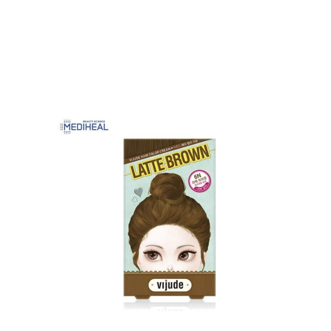 Mediheal Vijude Hair Color Cream 6N Latte Brown