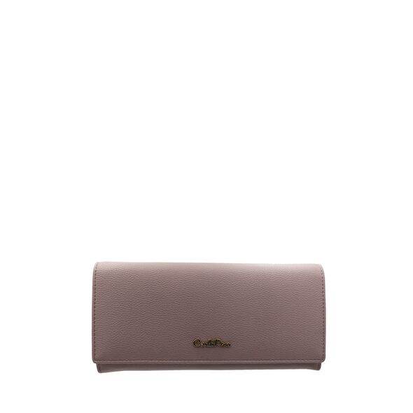 Carlo Rino Pinkish Purple Sandy Days Zip Wallet with Lanyard | PGMall