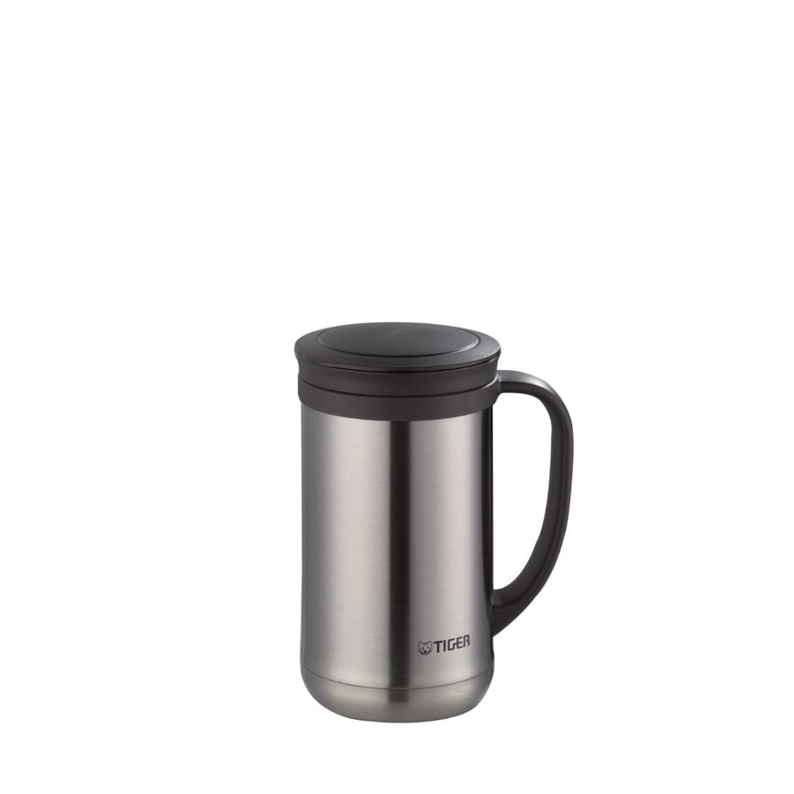Tiger 500ml Double Stainless Steel Mug With Tea Strainer Clear Stainless MCM-T050-XC