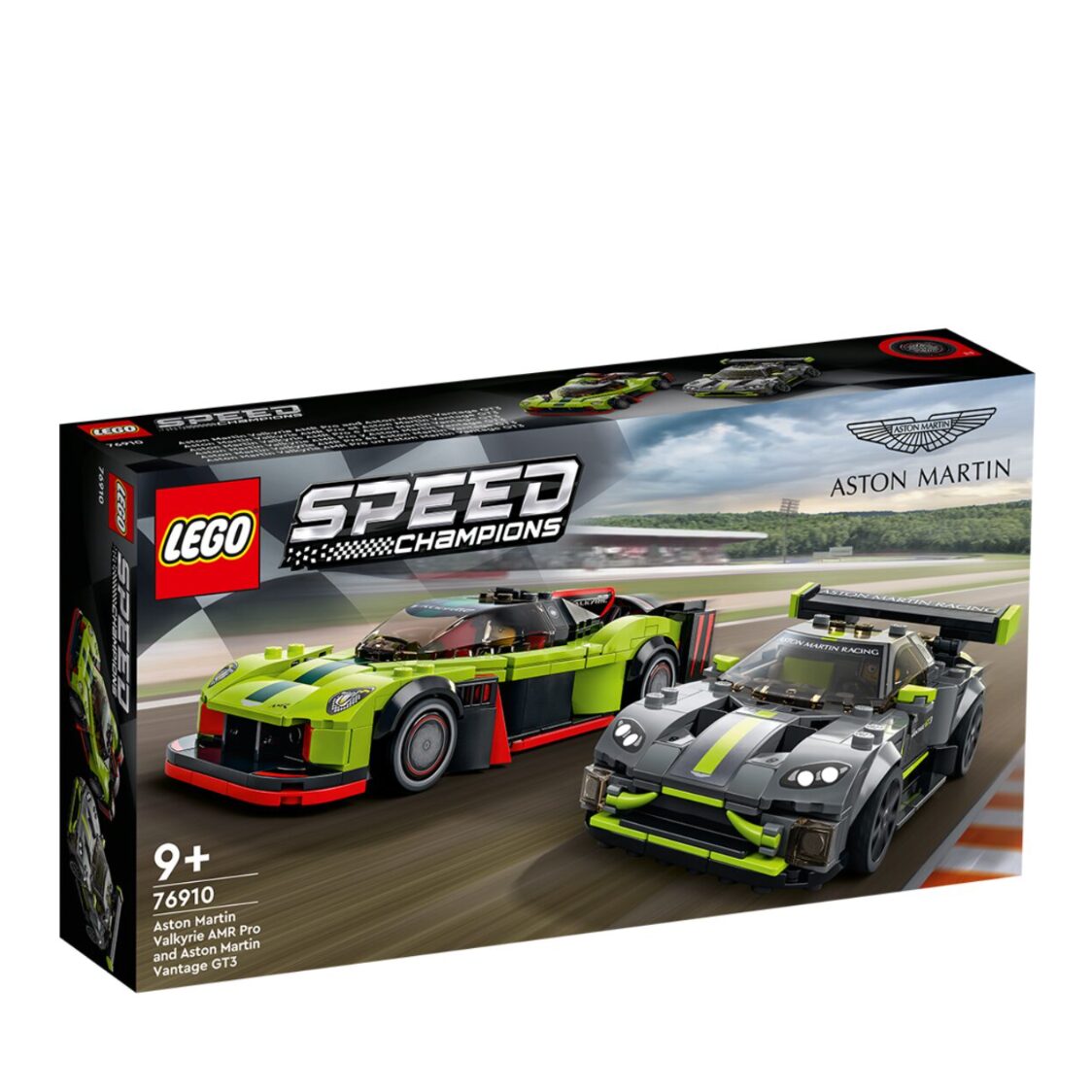 LEGO Aston Martin Valkyrie AMR Proand Aston Martin Vantage GT3 76910