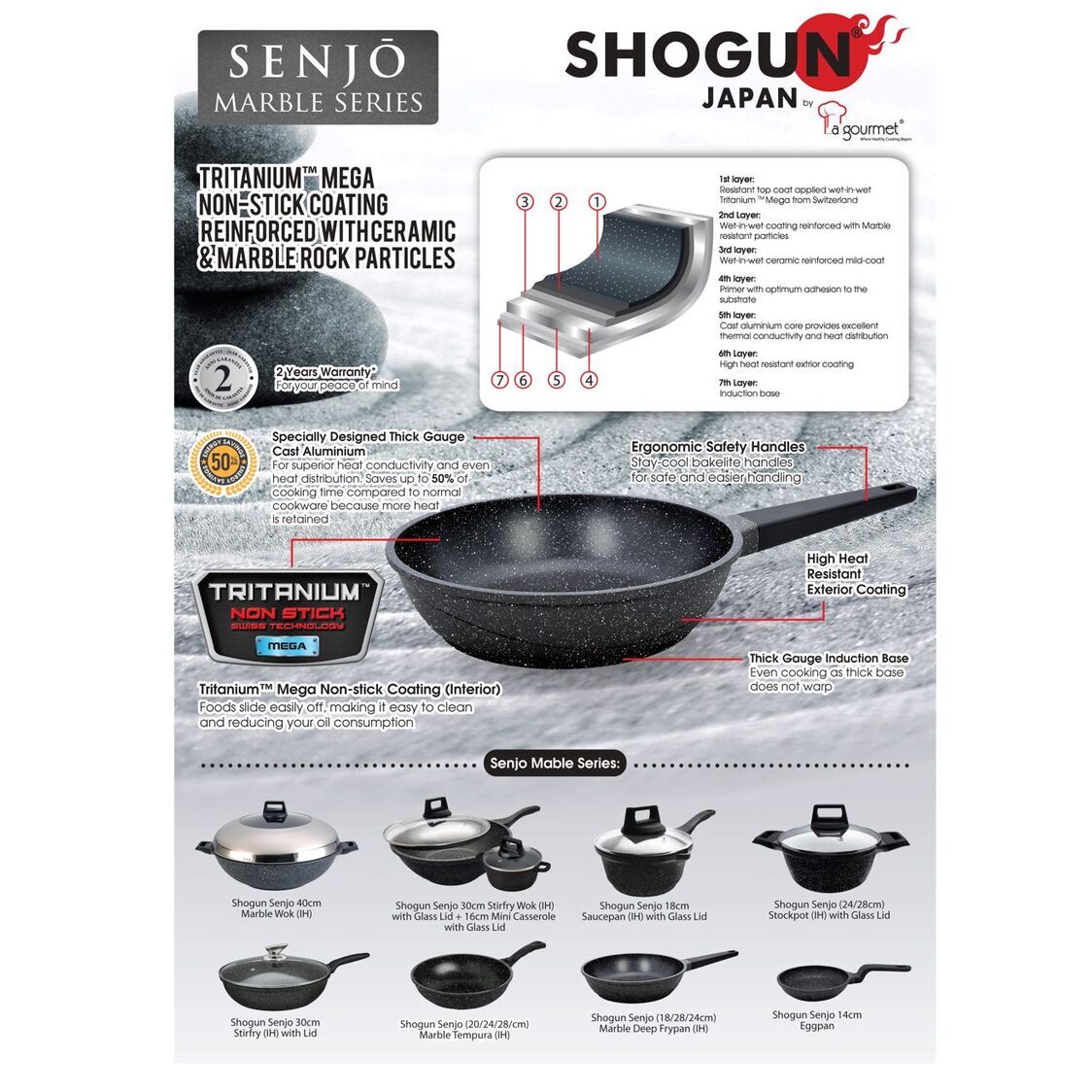Metro 68th Anniversary La Gourmet Shogun Senjo 40cm Wok LGSO347718 Metro Departmental Store