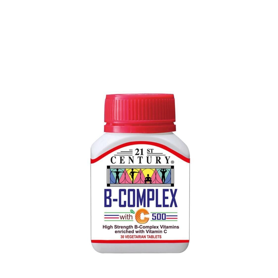 21st Century B Complex With C 500mg 30S