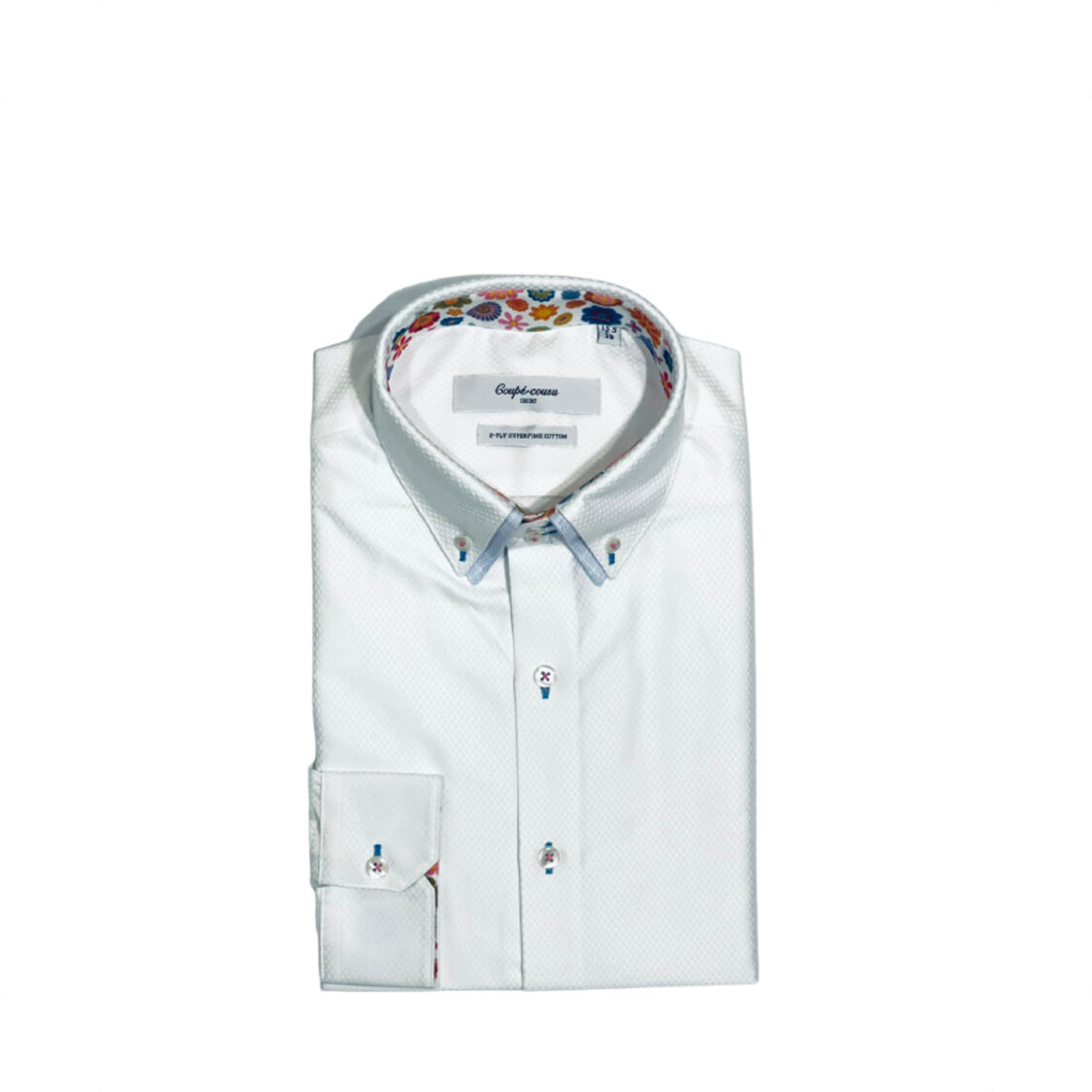 high collar long sleeve shirt