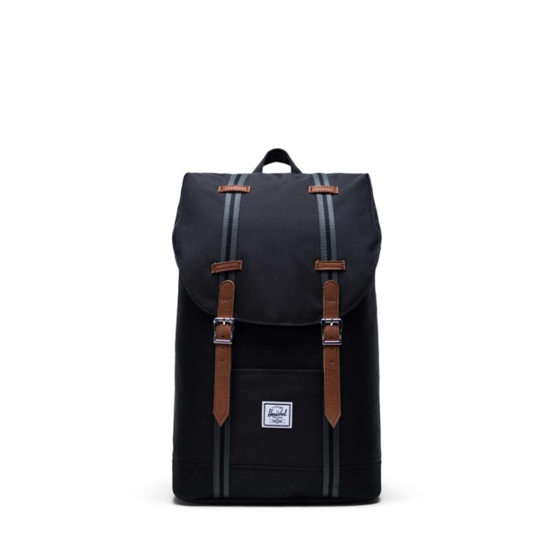 Herschel Retreat Mid Black Tan Backpack 10329-03008-OS