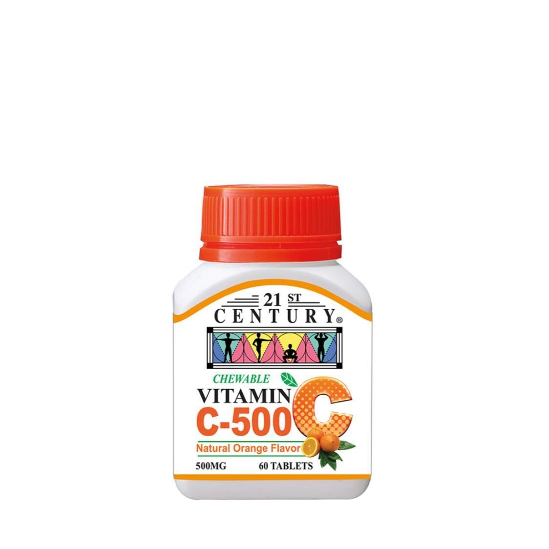 21st Century C500mg Orange Chewable 60s