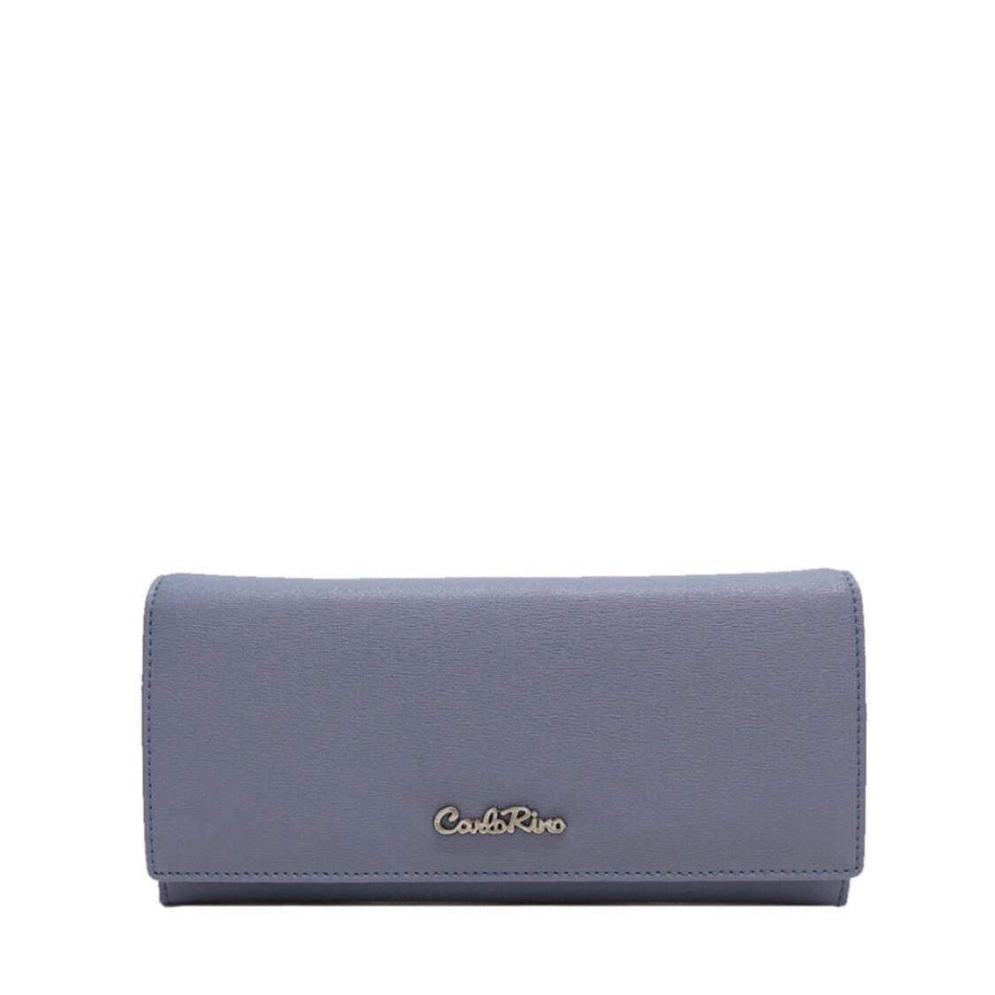 Carlo Rino 2 Fold Long Wallet Greyish Blue 34997 503 53 Metro Department Store